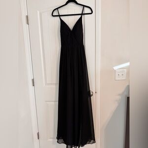 Azazie Black Maxi Dress